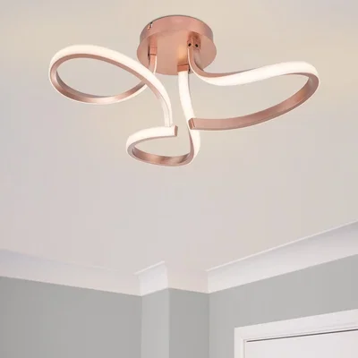 The Range COSYLYTE Moss 3 Light Integrated LED Ceiling Light - Copper