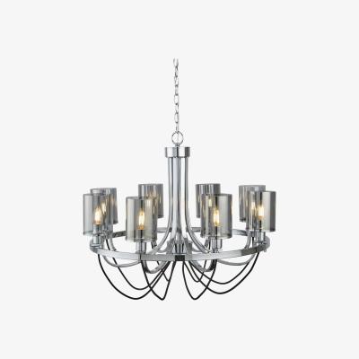 The Range Catalina 8 Light Multi Arm Chandelier Chrome Finish, E14 - Chrome