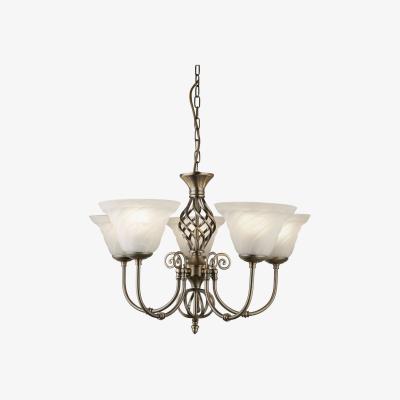 The Range Imbituba Antique Brass 5Lt Pendant - Antique