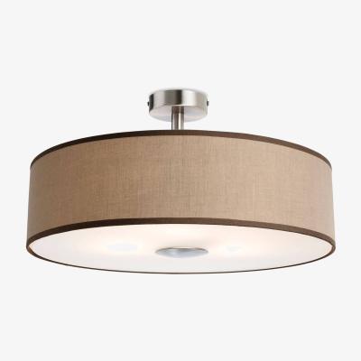 The Range Madison 3 Light Semi Flush Light Taupe, E27 - Taupe