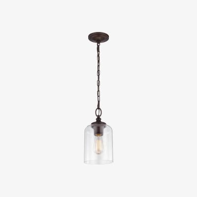 The Range Hounslow 1 Light Ceiling Mini Pendant Bronze, E27 - Bronze