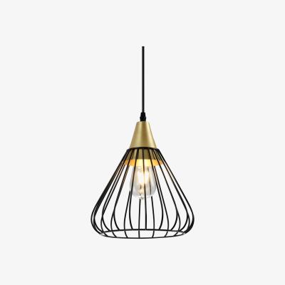 The Range CGC TESSA Black Wire Cage Ceiling Pendant Light - black