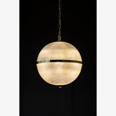 Rockett St George Parisian Gold & Glass Globe Ceiling Light