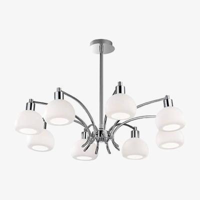 The Range Tokyo 8 Light Multi Arm Ceiling Pendant - Chrome