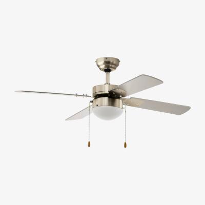 The Range Eglo Gelsina Satin Nickel Metal 3 Speed Lit Ceiling Fan (D) 107cm - Silver