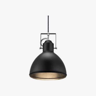The Range Aslak Dome Pendant Ceiling Light Black, E27 - Black