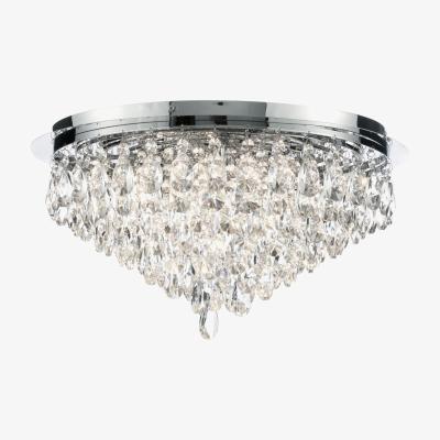 The Range Crystal Flush Ceiling Light - Chrome