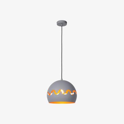 The Range Corentin Retro Pendant Light Children Grey - Brass