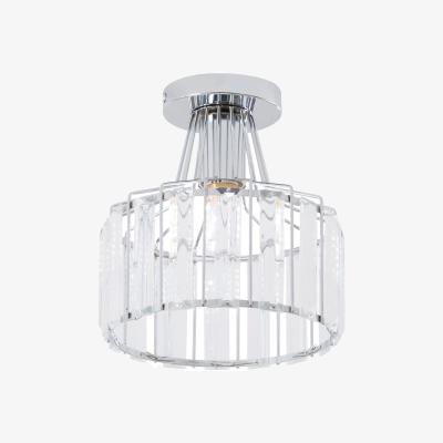 The Range Livingandhome E27 Stylish Crystal Ceiling Light - White