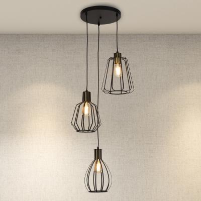 The Range Cage Multi Drop With 3 Heads  - Black
