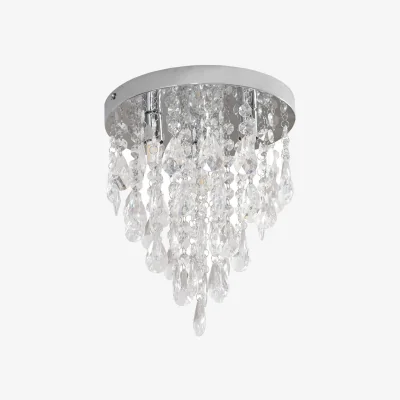 The Range Lara Chandelier Ceiling Light Fitting - Chrome / Bulbs not included