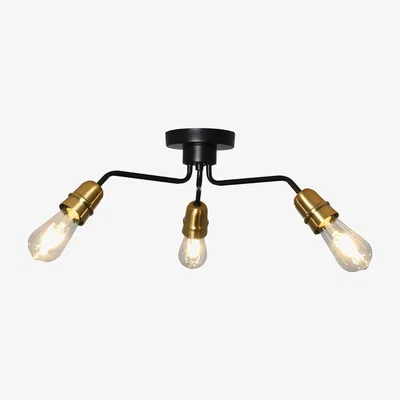 The Range Remy 3 Light industrial Ceiling Fitting
