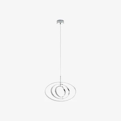 The Range EGLO Pausia 3-light LED Chrome  White Pendant - Grey