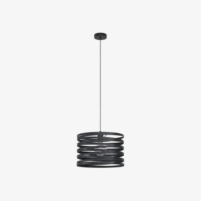 The Range Cremella Spiral Black Pendant - Black
