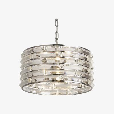 The Range Curved Glass 3 Light Pendant  - Chrome