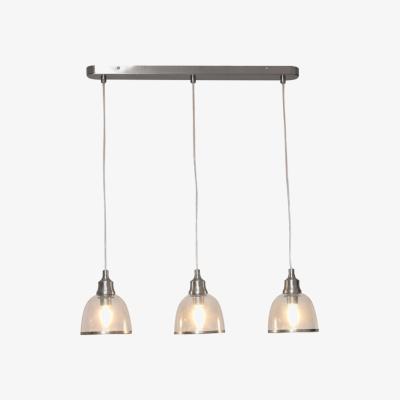 The Range Cora 3 Light Flush Fitting - Nickel