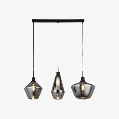 The Range Renssela Black 3Lt Bar Pendant  - Black