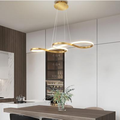 The Range Gold LED Pendant Lighting - Gold / Cool White / 100cm