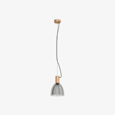 The Range EGLO Lebalio Bronzed Smoked Pendant - Yellow