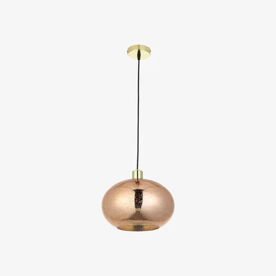 The Range Candra Gold Bubbled Mercury Glass Pendant Light - Gold