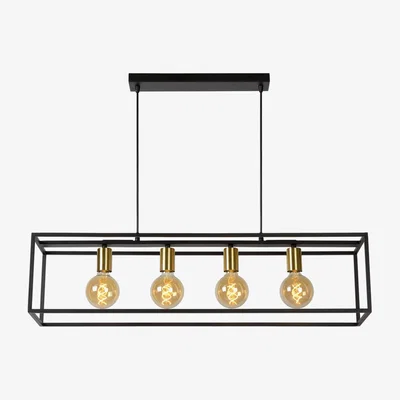 The Range Ruben Modern Bar Pendant Light Black - Black