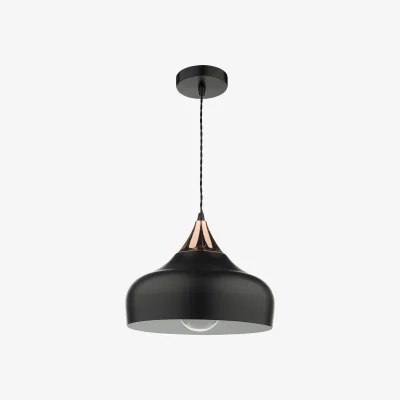 The Range Gaucho Single Pendant Black and Copper