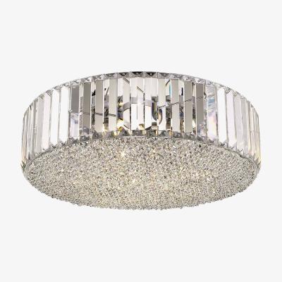 The Range Spring 5 Light Flush Ceiling Light Chrome, Crystal, G9 - Chrome