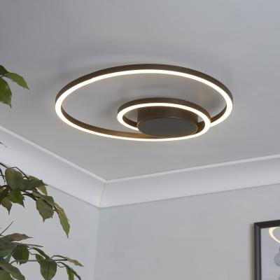 The Range Sasha Led Flush Ceiling Light Black - Black