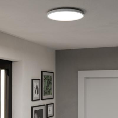 The Range Eglo Rovito-Z Round White Plastic Smart Colour Changing LED Ceiling Light 30cm - White
