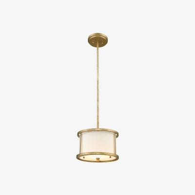 The Range Lemuria 1 Light Round Ceiling Mini Duo-Mount Pendant Gold, E27 - Gold