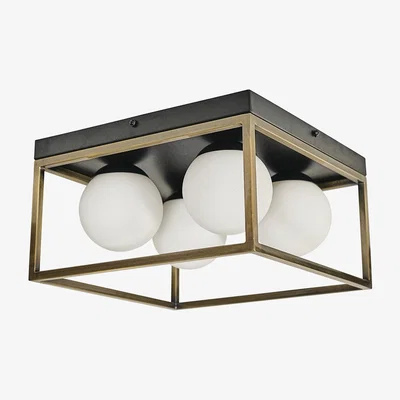 The Range Beauworth 4 Way Black Ceiling Bar Light - Black