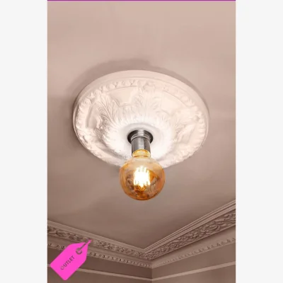 Rockett St George Ready-To-Paint Plaster Ceiling Rose Medium - SAMPLE