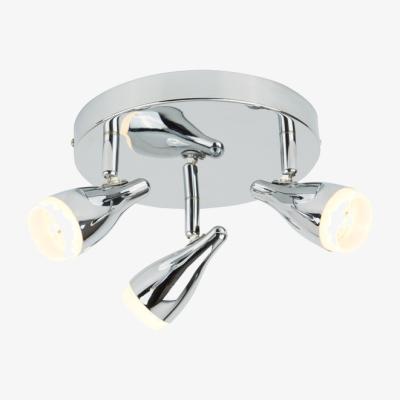 The Range 3 Light LED Funnel Head Spotlight - Silver