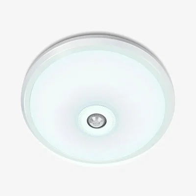 The Range White Round LED Ceiling Light with Motion Sensor - White