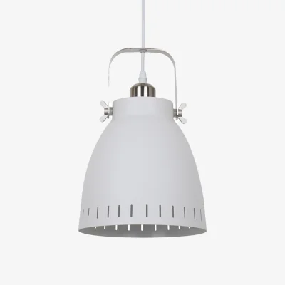The Range Italux Lighting Industrial Pendant Light Nickel - Nickel