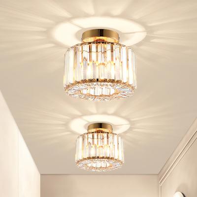 The Range Crystal Lampshade Ceiling Light - Gold