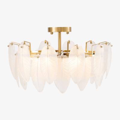 The Range Livingandhome E14 Glass Lampshade Ceiling Light Fixture - Transparent