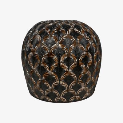 The Range Black and Gold Morrocan Dome Pendant - Black