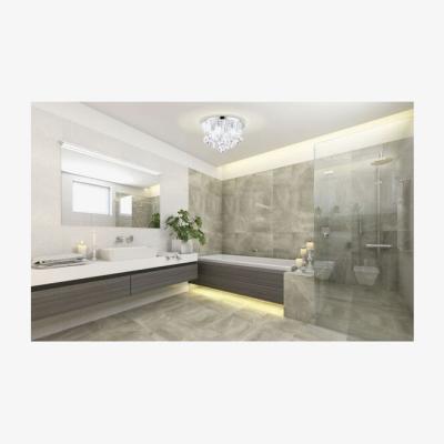 The Range Almonte Crystal Flush Ceiling Light - Grey
