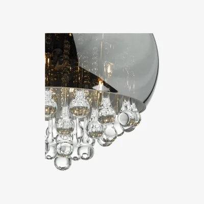 The Range Giselle 5 Light Pendant Smoked Clear Glass