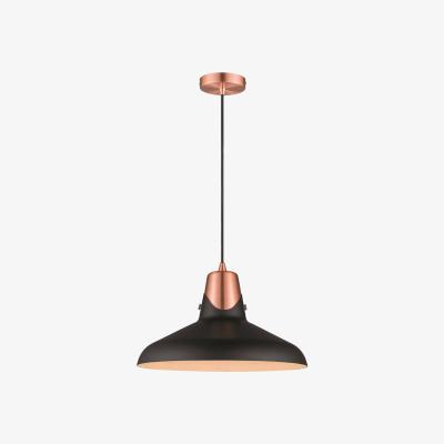 The Range Spring Dome Ceiling Pendant Matt Black, E27 - Matt Black