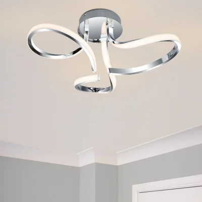The Range COSYLYTE Moss 3 Light Integrated LED Ceiling Light - Chrome