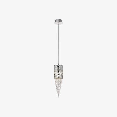 The Range Camden Ceiling Pendant 1 Light G9 Polished Chrome, Mosaic Glass, Crystal - Polished Chrome