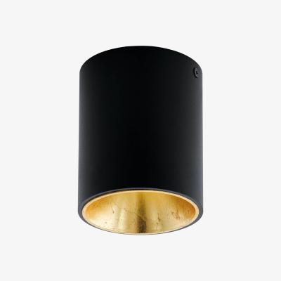 The Range EGLO Polasso Cylindrical BlackGold LED Ceiling Light - Black, Gold