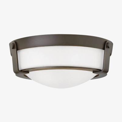 The Range Hathaway 2 Light Small Flush Mount Ceiling Light Bronze, E27 - Bronze