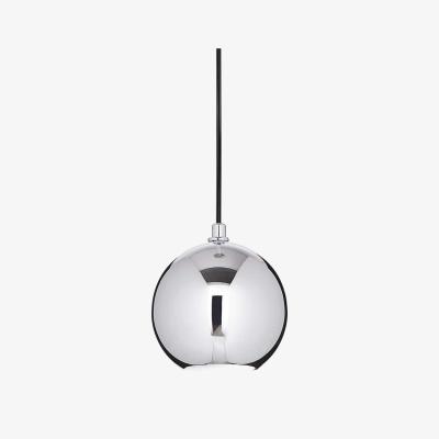 The Range Mr Jack 1 Light Dome Ceiling Pendant - Chrome / 15cm