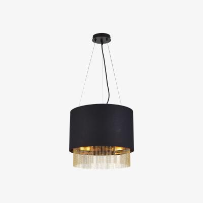 The Range Alexant Matt Black and Gold 3Lt Pendant  - Black