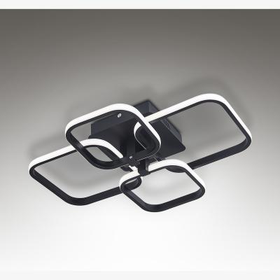 The Range HomeScape Ceiling Light Modern LED Energy Saving Semi Flush Mount - Black