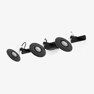 The Range Cup 3 Light Indoor Adjustable Wall Spotlight White, Black, GU10 - White
