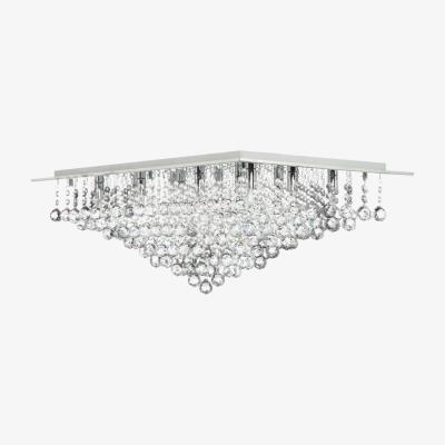 The Range Galaxy Large Rectangular Flush Ceiling Light - Chrome